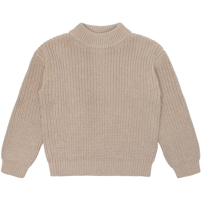 The New Luck Uni Knit Pullover | Gebreide trui | Oatmeal Melange