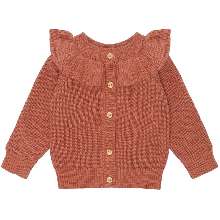 The New Olly Collar Cardigan | Vest | Cedar Wood