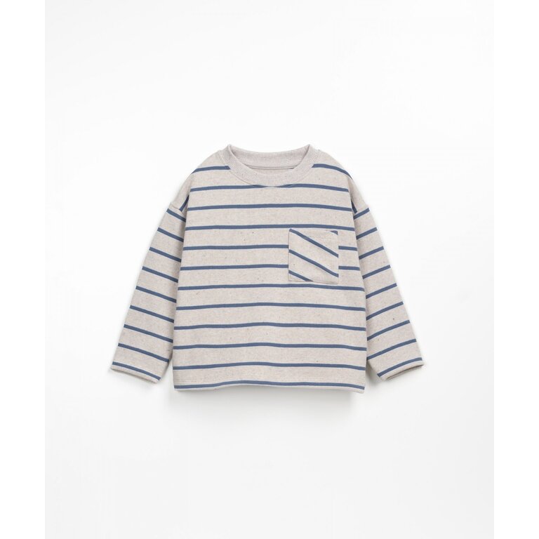 PLAY UP Striped Jersey T-shirt | Whale