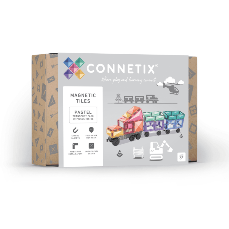 Connetix  Connetix Pastel Transport Pack 50 stuks