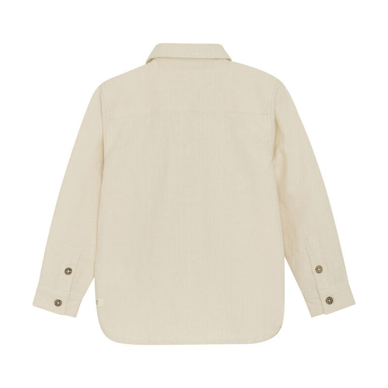 EN FANT EN FANT overshirt kind Solid Mother of Pearl beige shirt