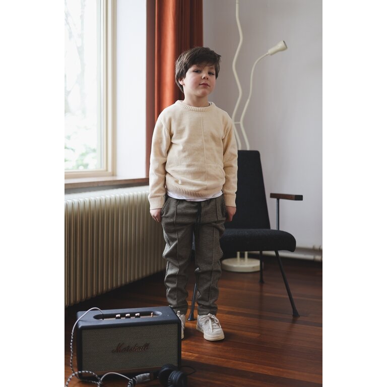 Levv LEVV trui jongen Phyl sweater Cream crème