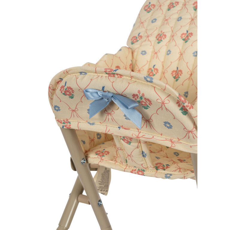 Konges Sløjd Konges Sløjd poppenstoel kind Doll High Chair Fleur Decor (bloemenprint)