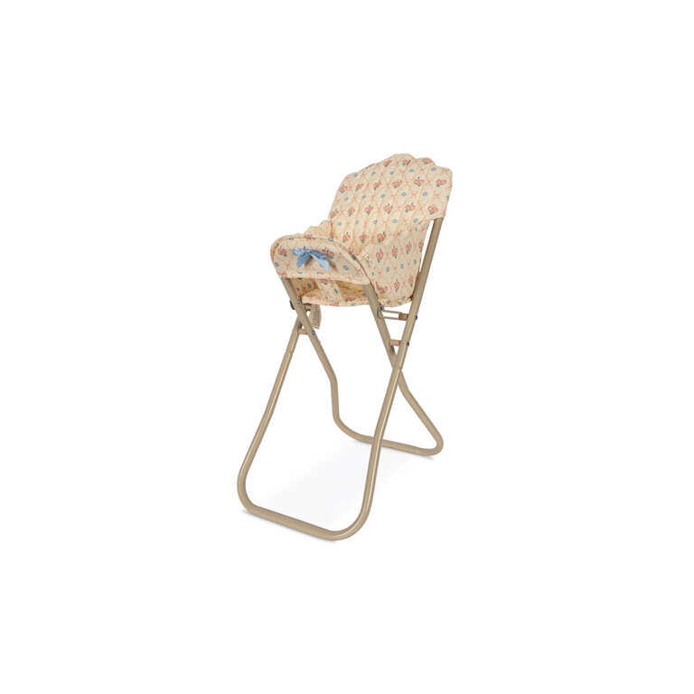 Konges Sløjd Konges Sløjd poppenstoel kind Doll High Chair Fleur Decor (bloemenprint)