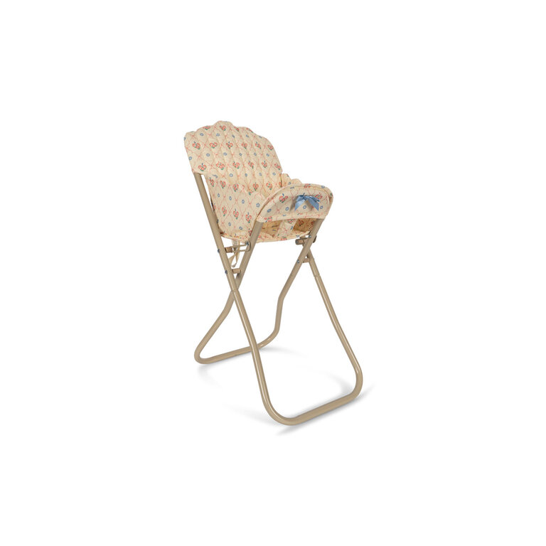 Konges Sløjd Konges Sløjd poppenstoel kind Doll High Chair Fleur Decor (bloemenprint)