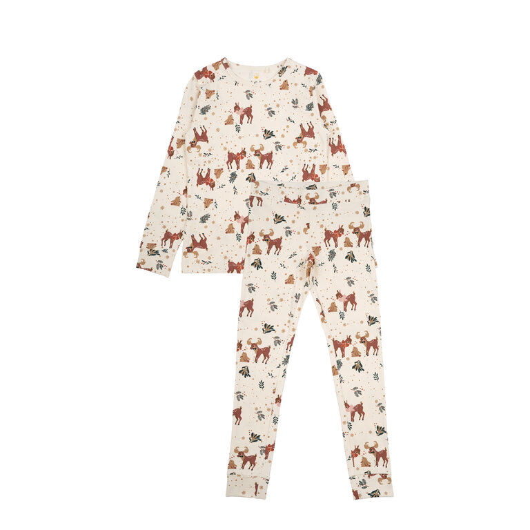 The New The New nachtset kind pyjama Holiday Nightset White Swan (wit)