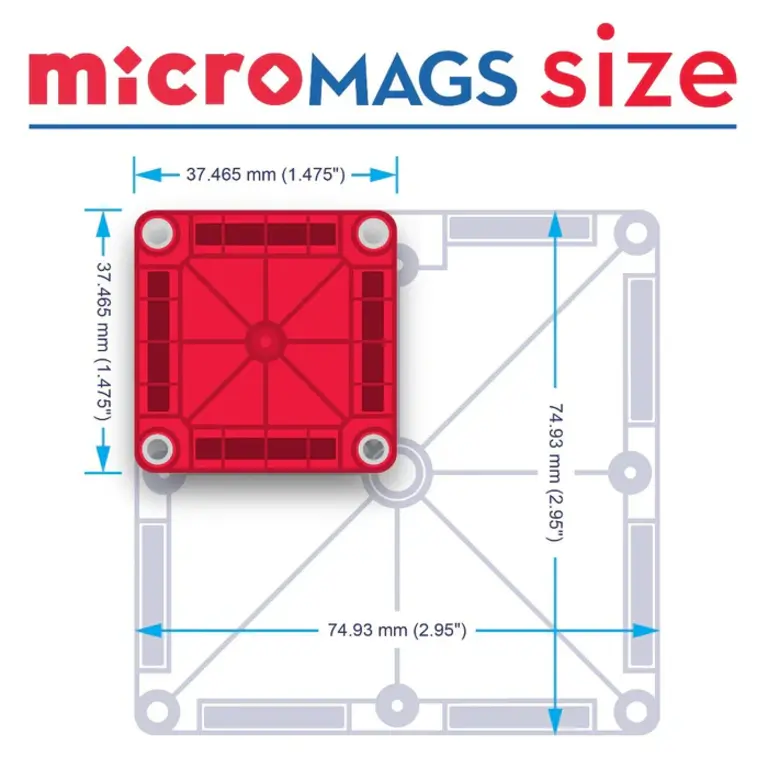 MAGNA-TILES Magna Tiles | Micro Mags | Travel Set 26 delig