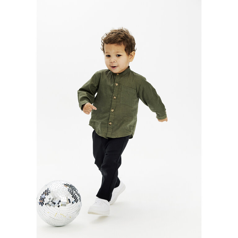 The New The New broek kind Jack Pants Black Beauty (zwart)