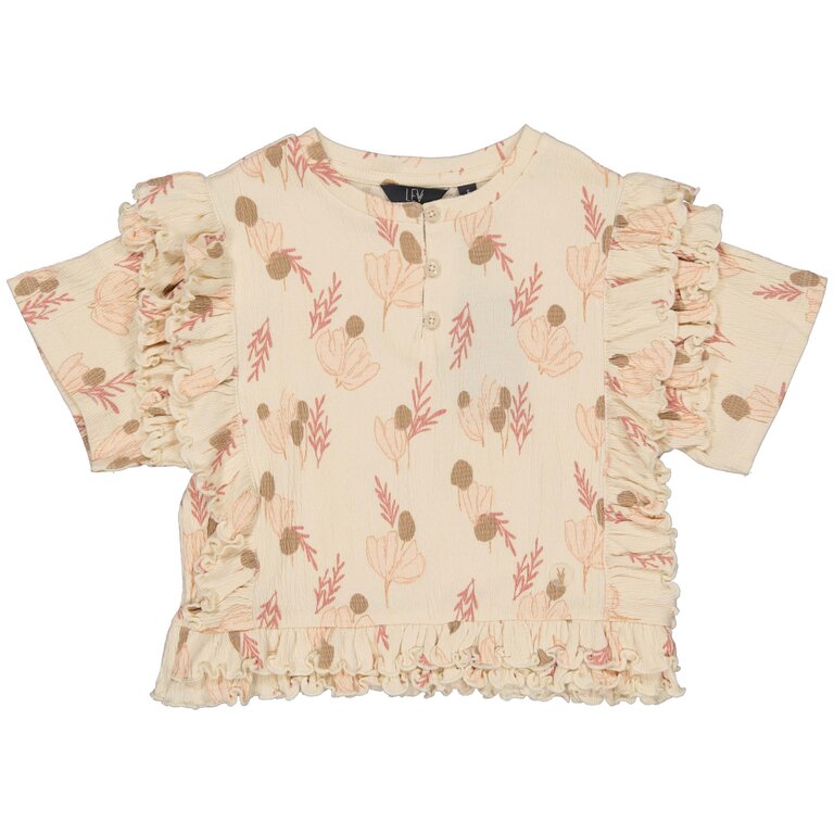Levv Shirt Shai | Pink Leaves LEVV