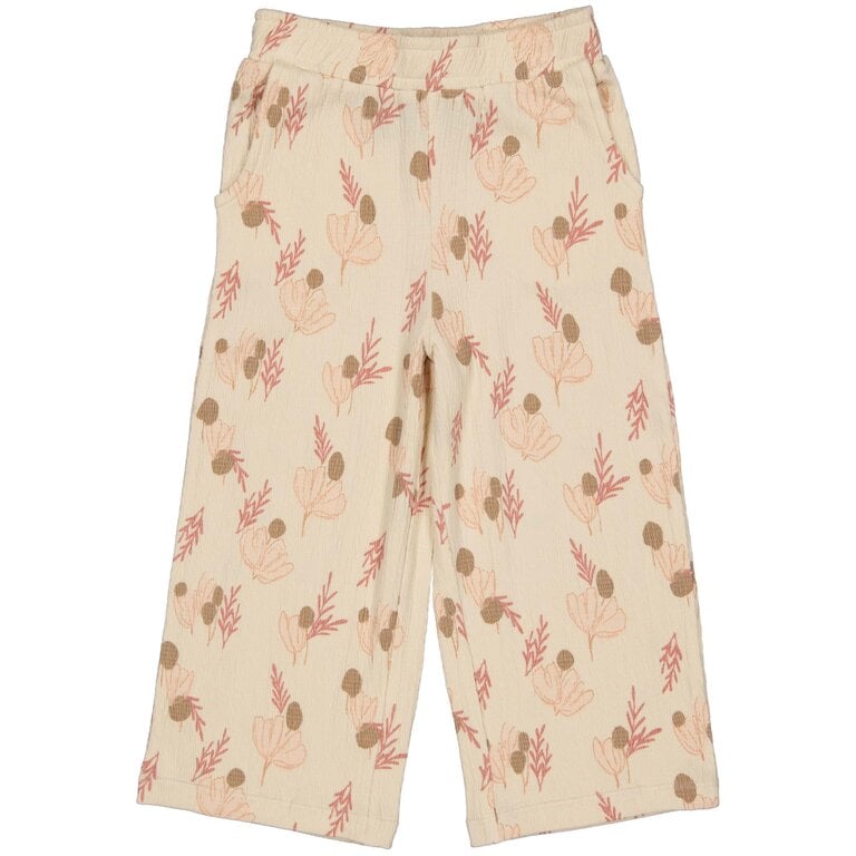Levv LEVV korte broek meisje Suus short Pink Leaves roze met bladerenprint