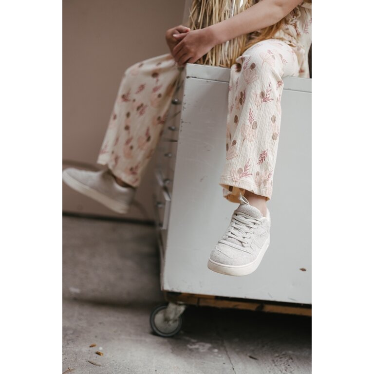 Levv LEVV korte broek meisje Suus short Pink Leaves roze met bladerenprint