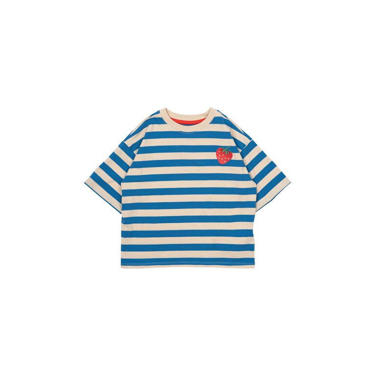 The New Nanny OS S_S Tee | White Swan Striped
