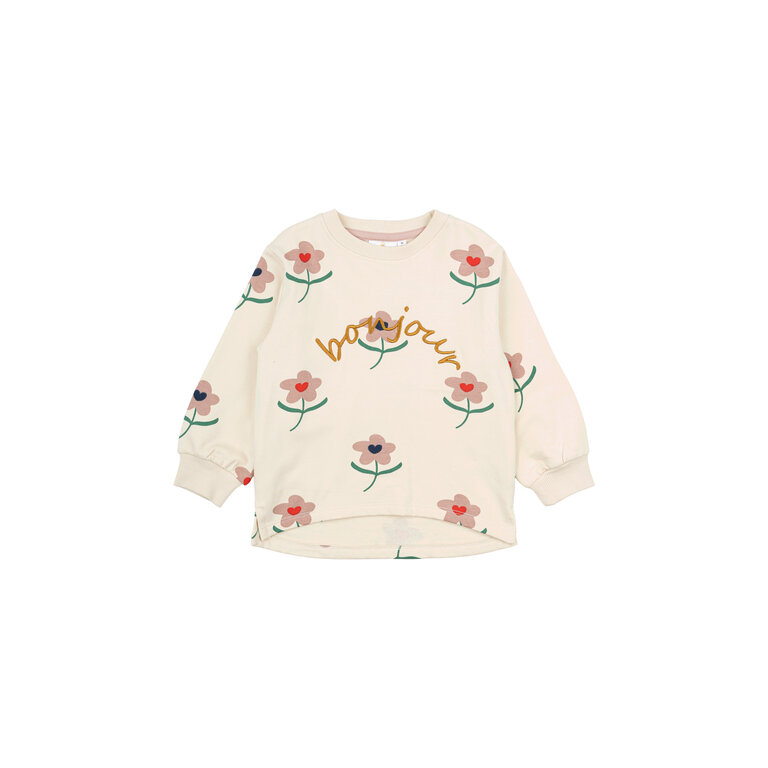 The New Netty Sweatshirt | White Swan AOP