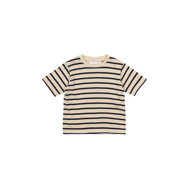 The New Nat Uni OS S_S Tee | Mood Indigo Striped
