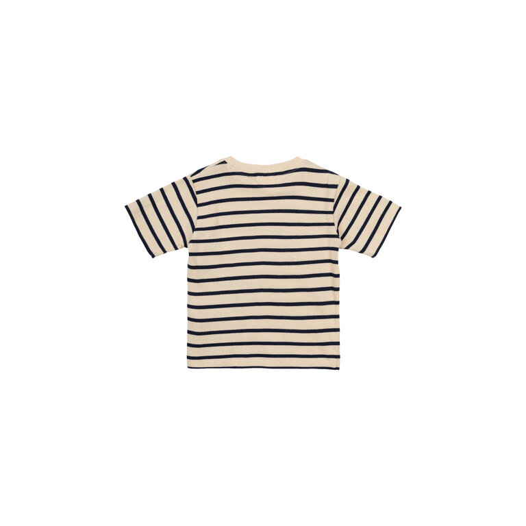 The New Nat Uni OS S_S Tee | Mood Indigo Striped