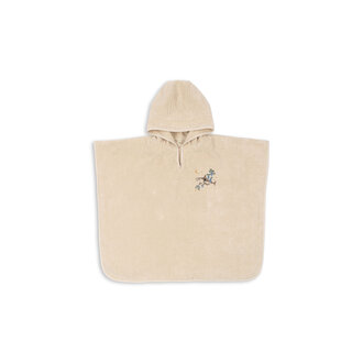 Konges Sløjd Terry poncho embroidery Gots | Summer Sand