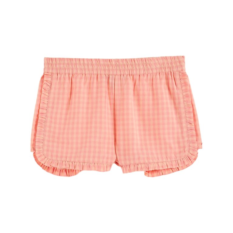 Emile et Ida Kort broekje | Short Vichy Pivoine | Rose