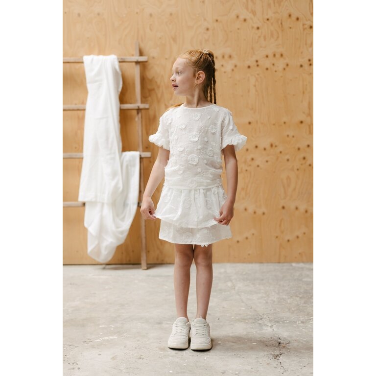 Levv LEVV shirt meisje Silke T-shirt Off White crème
