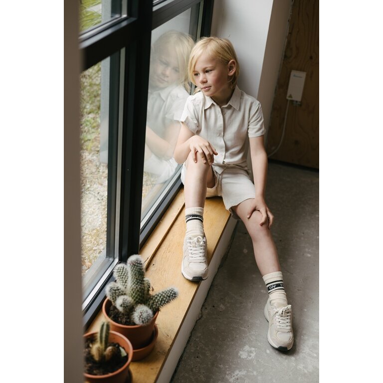Levv LEVV blouse jongen Remon blouse White Cream wit crème