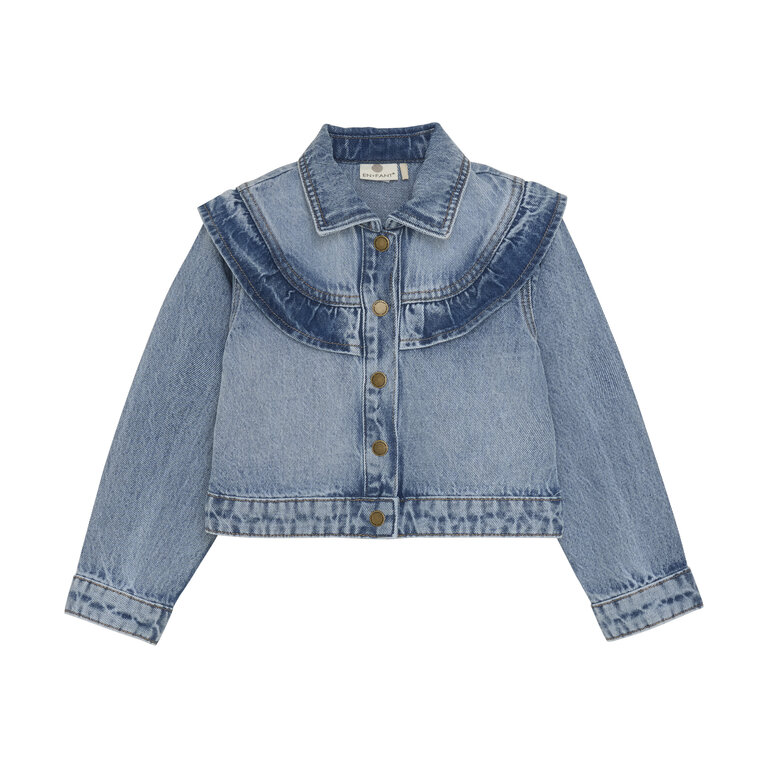 EN FANT EN FANT jas kind denim Light Denim Blue spijkerjas blauw