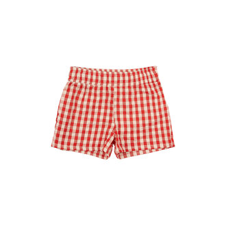 The New Nelly Shorts | Poppy Red Check