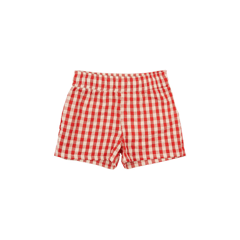 The New The New korte broek kind Nelly Shorts Poppy Red Check (rood geruit)