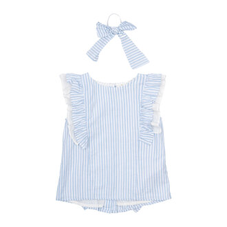 The New Nalani S_L Top | White Swan Striped The New Nalani S_L Top | White Swan Striped