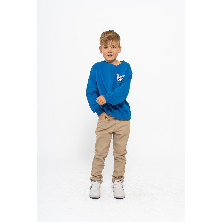 The New The New broek kind Villads Pants Feather Grey (lichtgrijs)