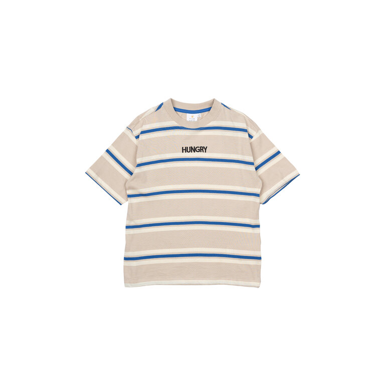 The New The New shirt kind Nicky OS S/S Tee Feather Grey (lichtgrijs, blauw en beige)