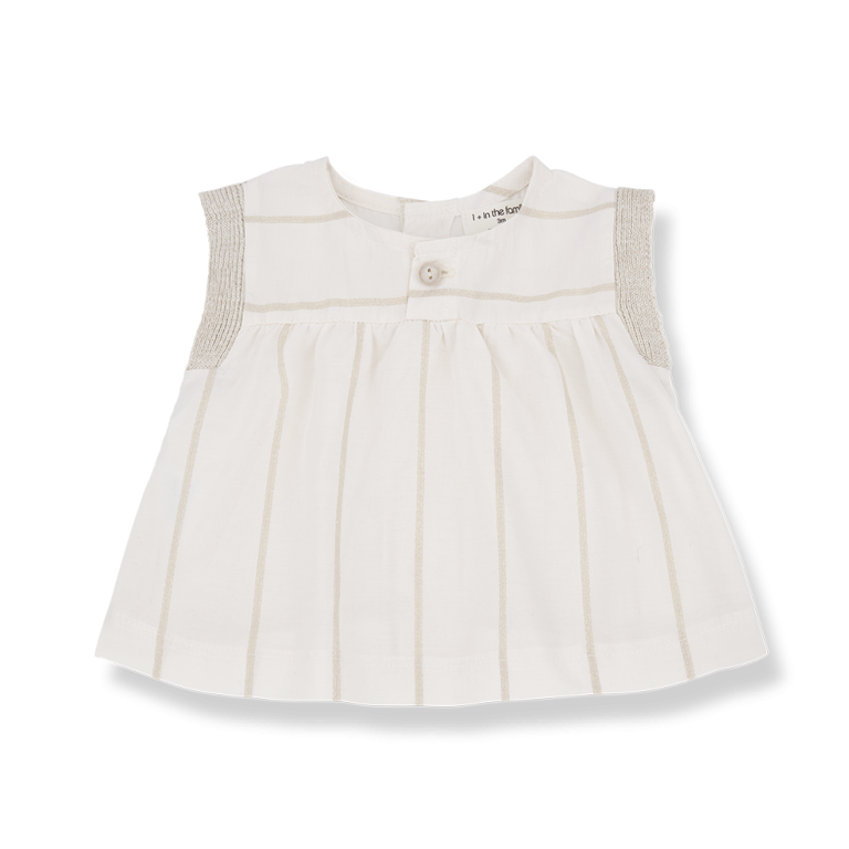 1+ in the family 1+ IN THE FAMILY top baby Dunia off white wit