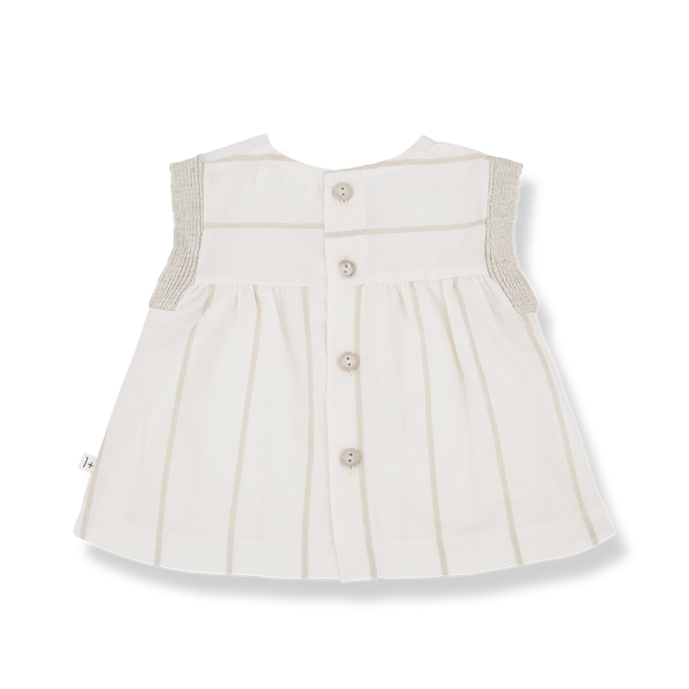 1+ in the family 1+ IN THE FAMILY top baby Dunia off white wit