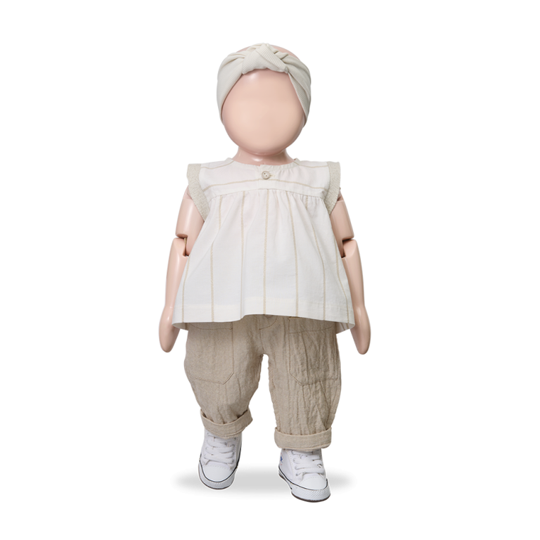 1+ in the family 1+ IN THE FAMILY top baby Dunia off white wit