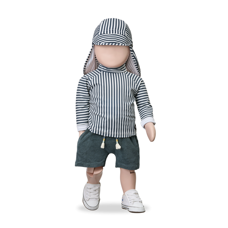 1+ in the family 1+ IN THE FAMILY korte broek baby Gabi Petroleum blauw