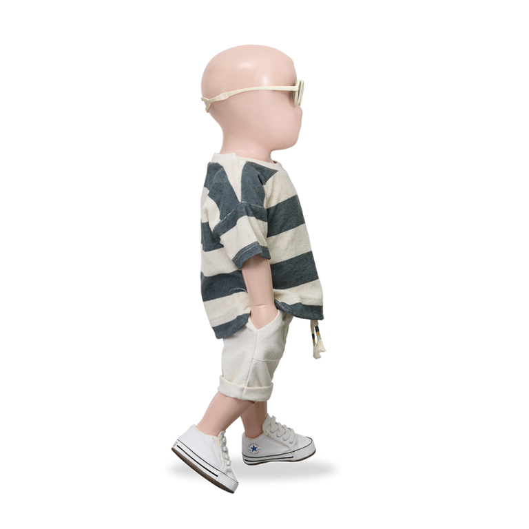 1+ in the family 1+ IN THE FAMILY korte broek baby Ibar off white wit