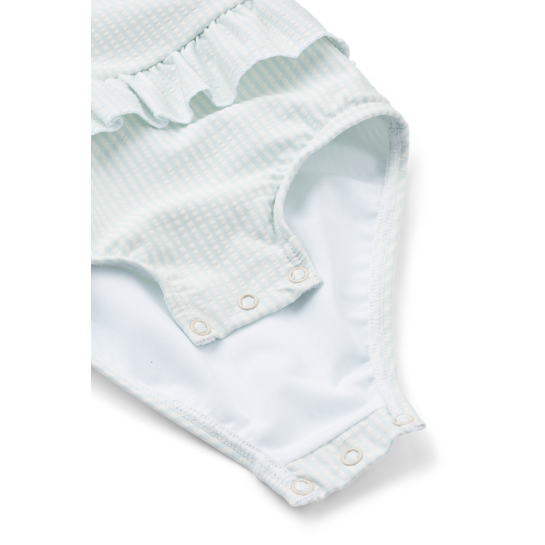 LIEWOOD LIEWOOD badpak meisje Amina gestreept Pure Sky blauw
