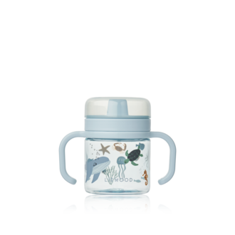 LIEWOOD Kylo Tritan Sippy Cup 280ml | Sea creature / Sandy