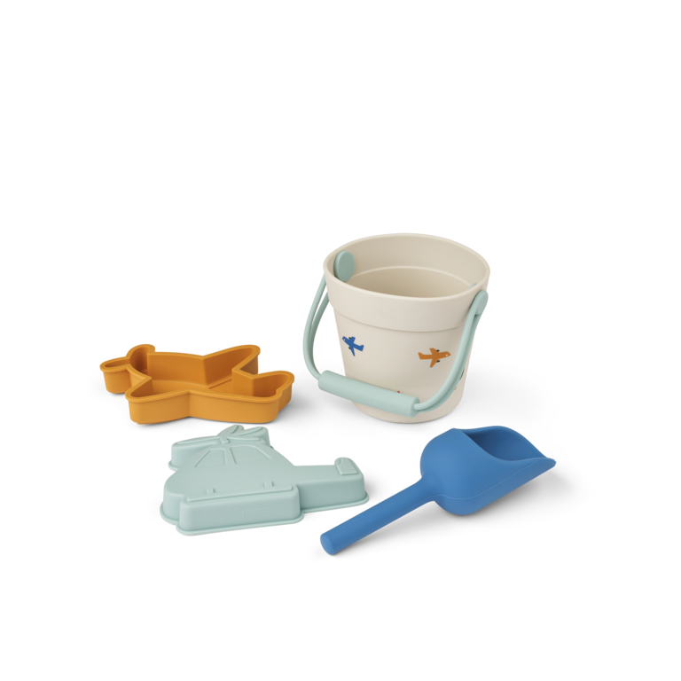 LIEWOOD LIEWOOD strandspeelset Kit Mini Aviator Ecru beige blauw