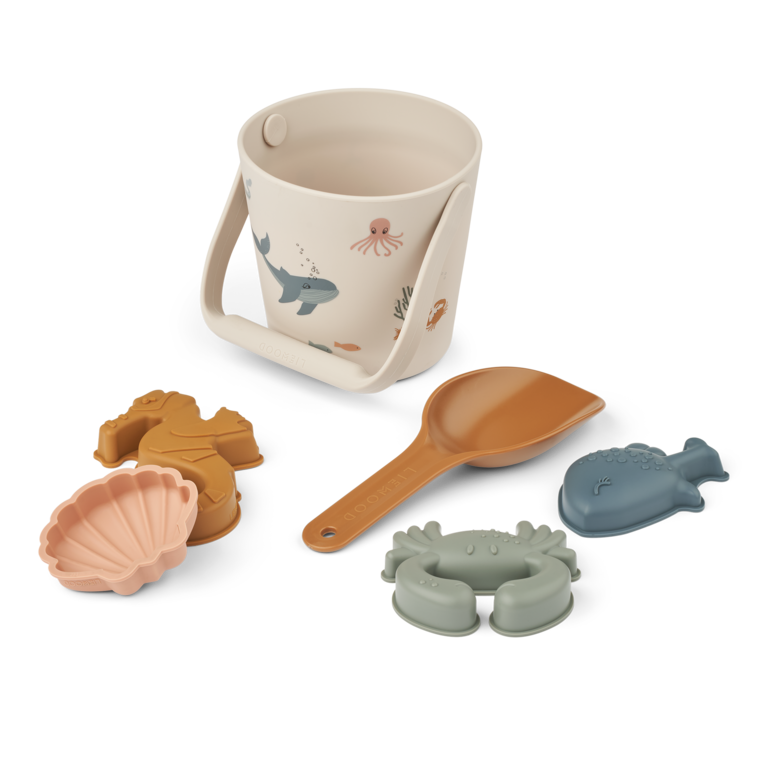 LIEWOOD LIEWOOD strandspeelset Gilma Sea Creature Sandy emmer schepje beige