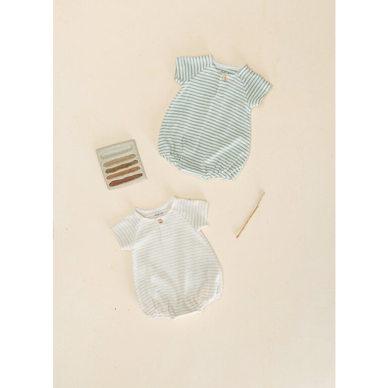 PLAY UP PLAY UP rib jumpsuit kind Madalena gestreept (groen)