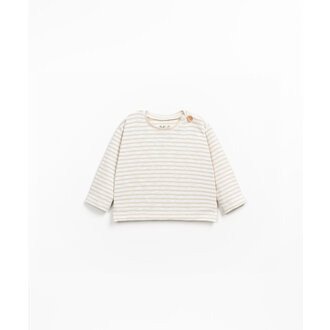 PLAY UP Striped Rib Flame LS t-shirt | Pottery