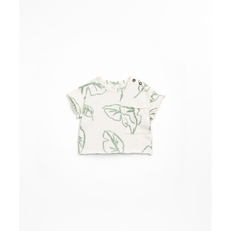 PLAY UP PLAY UP T-shirt jongen Gres met print (beige)