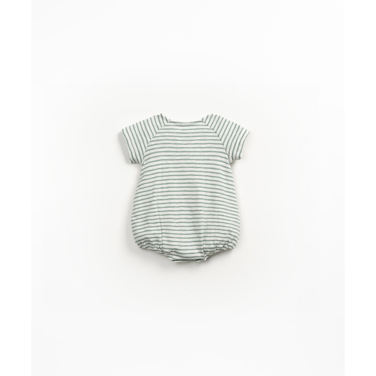 PLAY UP PLAY UP rib jumpsuit kind Madalena gestreept (groen)