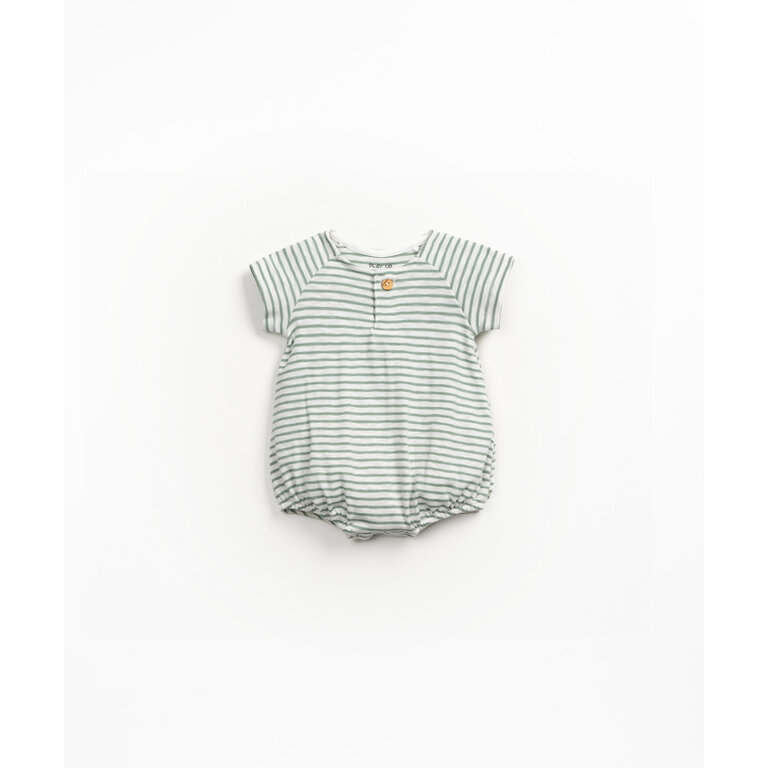 PLAY UP PLAY UP rib jumpsuit kind Madalena gestreept (groen)