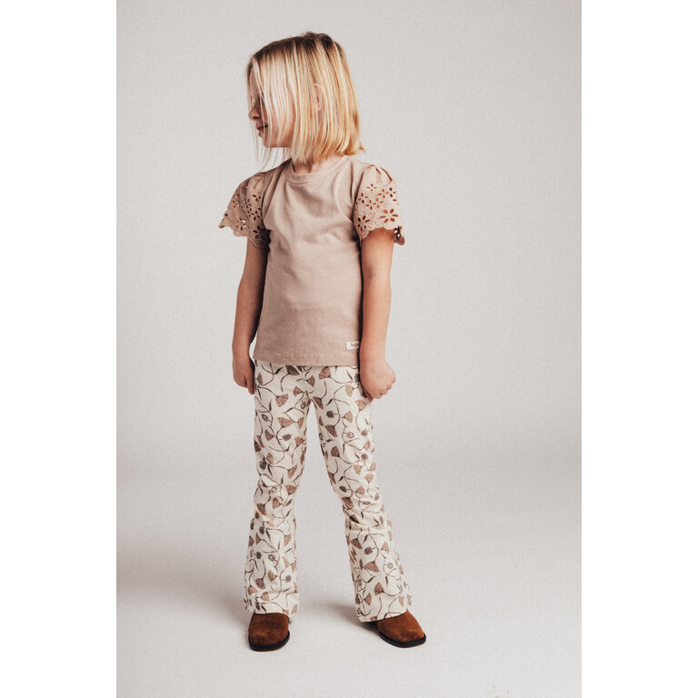 Baje Studio Luzia | Flare Legging | AOP Crème Oat