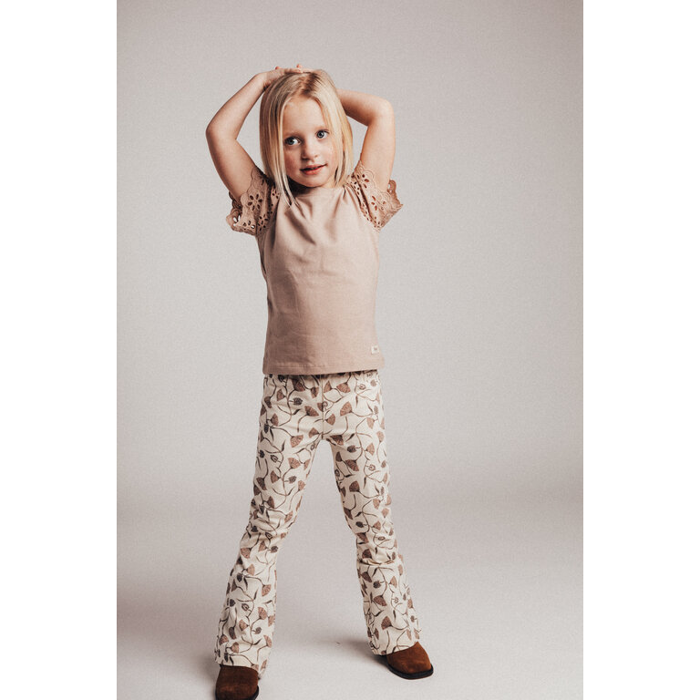 Baje Studio Luzia | Flare Legging | AOP Crème Oat