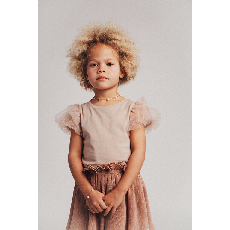 Baje Studio Coco | Shortsleeve jersey/tule | Rose Mauve