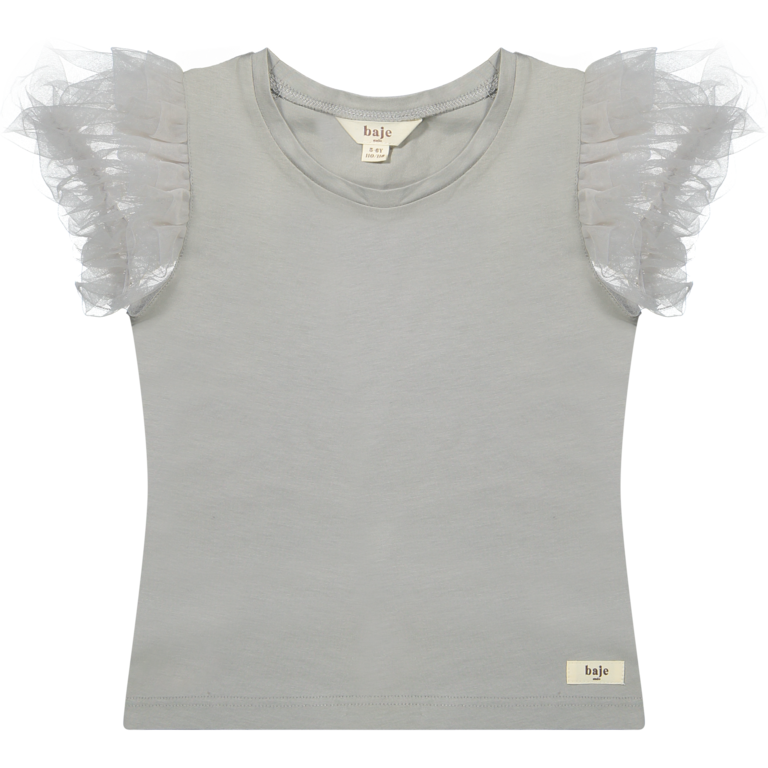 Baje Studio Coco | Shortsleeve jersey/tule | Blue Steel