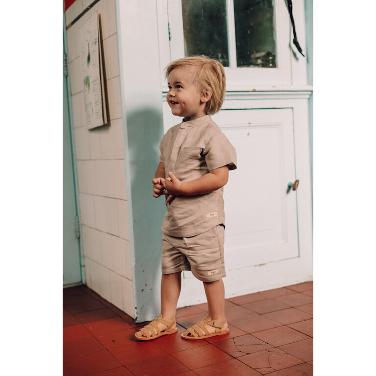 Baje Studio Santo | Short linen | Taupe Clay