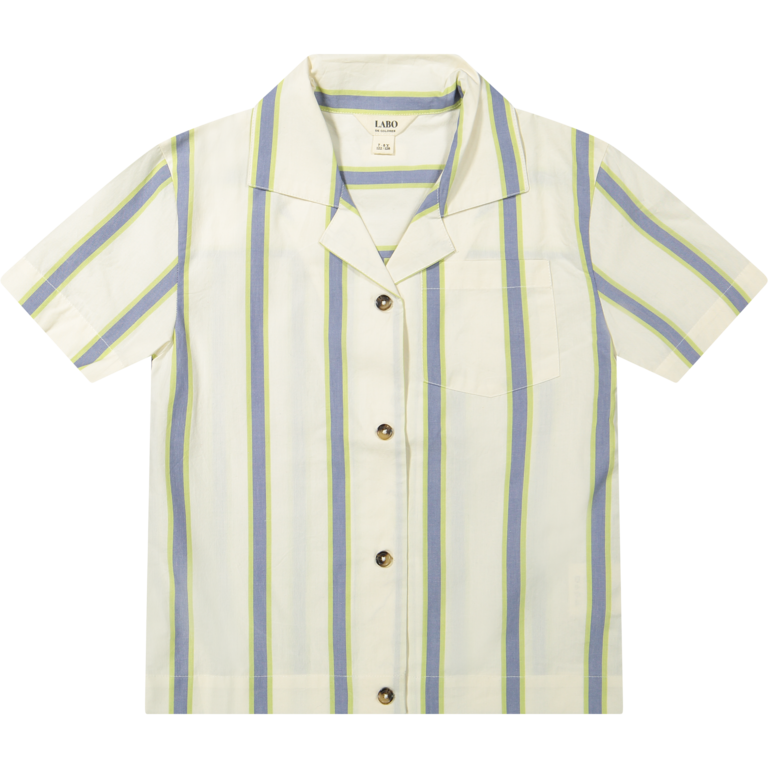 Labo de Colores Labo de Colores blouse jongen Nicho gestreept (vanille mêlee)