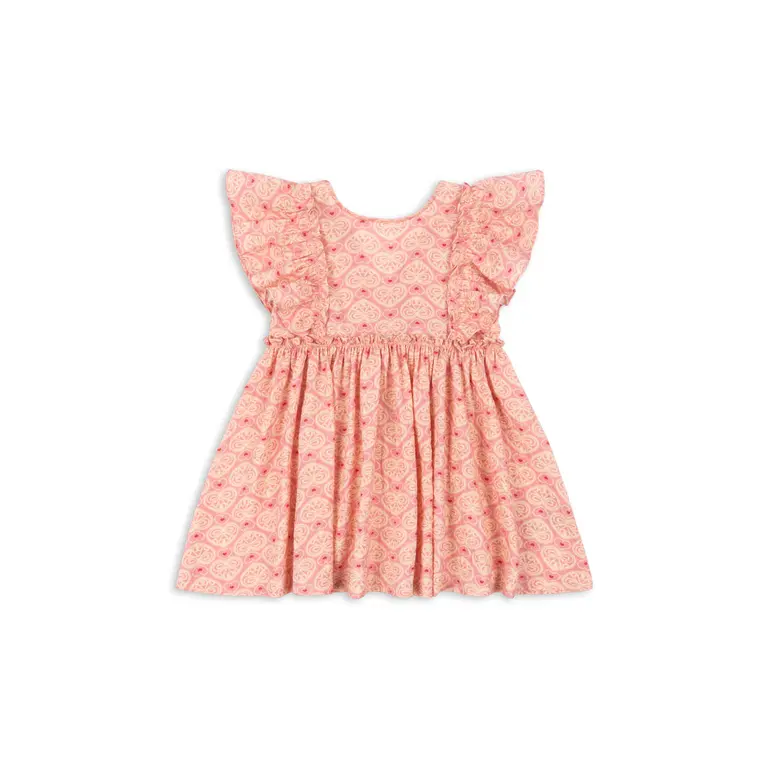 Konges Sløjd Ava Bow Dress | Lacy Pink | Jurk